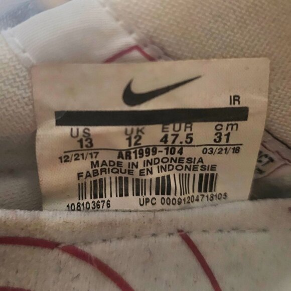 Nike Shox Gravity White Metallic Silver/Black Running Shoes Men's US Size 13 - Picture 13 of 14